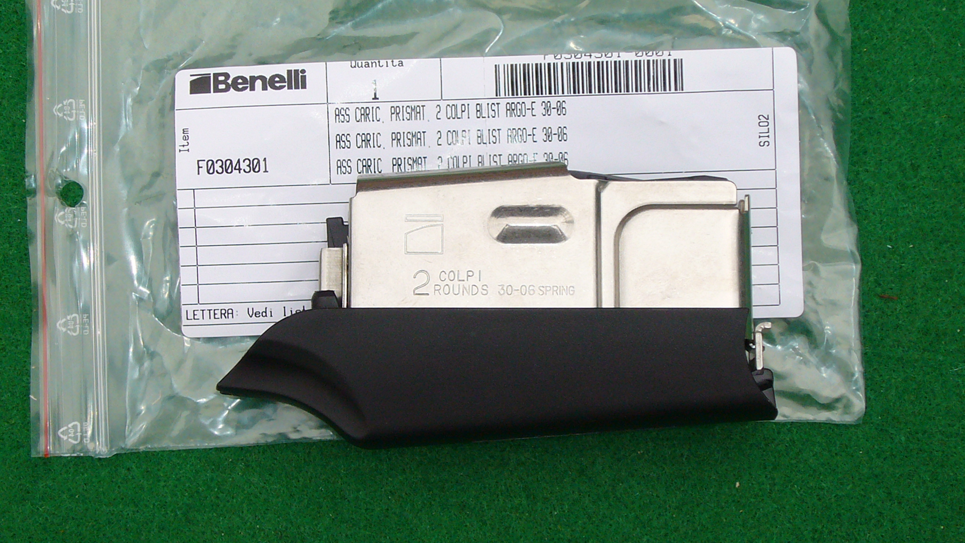 Caricatore - marca BENELLI - modello Ass Caric. Prismat. 2 Colpi - calibro 308WIN - ACCESSORI PER ARMI LUNGHE - CARICATORI 1724