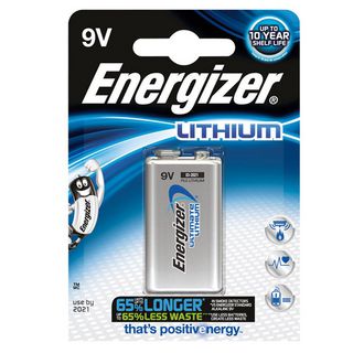 BATTERIE - marca ENERGIZER - modello 2021  9V ULTIMATE TRANSISTOR LITHIUM - calibro 9V - misura Lithium - VARIE - PILE 3744