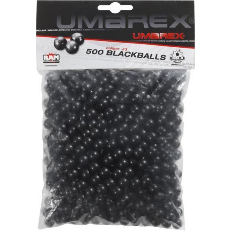 PALLINI IN GOMMA - marca UMAREX - modello BLACKBALL T4E .68