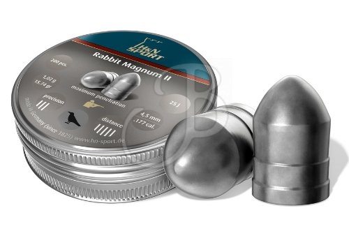 PALLINI cal. 4,5 - marca H & N - modello DIABOLO RABBIT MAGNUM II 4,50mm 1,02g - 15.74grs - calibro 4,50mm - misura 200pz - ARIA COMPRESSA  - PALLINI 6145