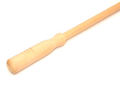 BACCHETTA - marca AV - modello BACCHETTA MONOPEZZO IN LEGNO PER FUCILE - calibro 12, 16, 20, 24, 28. - misura LUNGA CM 88,5, DIAMETRO CM 1,3 - PULIZIA E MANUTENZIONE - PULIZIA CANNE 6400