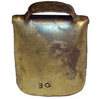 CAMPANELLO PER CANE - marca AV - modello CAMPANO SARDO LUNGO - calibro 3Q - misura H 4cm - TUTTO PER IL CANE - ADDESTRAMENTO CANE 6752