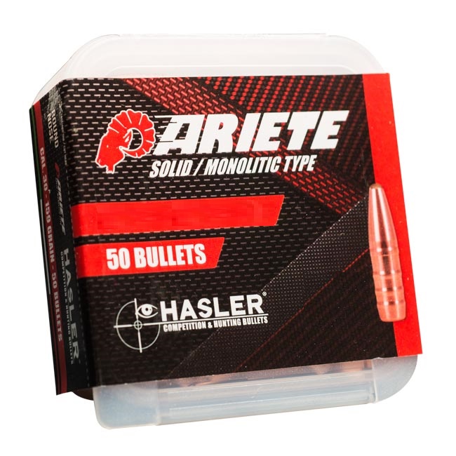 PALLE - marca HASLER - modello Ogiva Ariete Cal. 30 Da 167 Grn Cb 0,495 5 Anelli (50 Pz) - calibro 30 (308