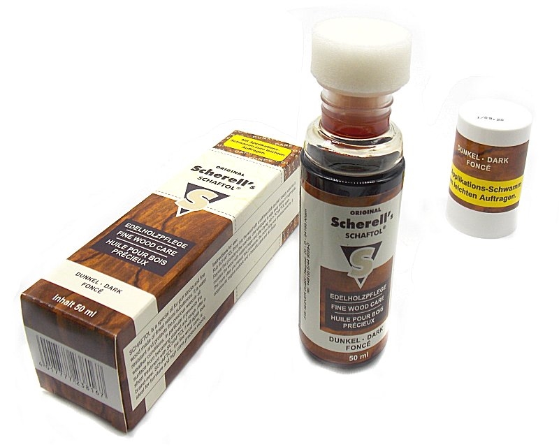 OLIO PER CALCI - marca SCHAFTOL - modello SPUGNA SCURO - calibro Olio per Calci - misura 50ml - PULIZIA E MANUTENZIONE - MAUTENZIONE LEGNI 7241