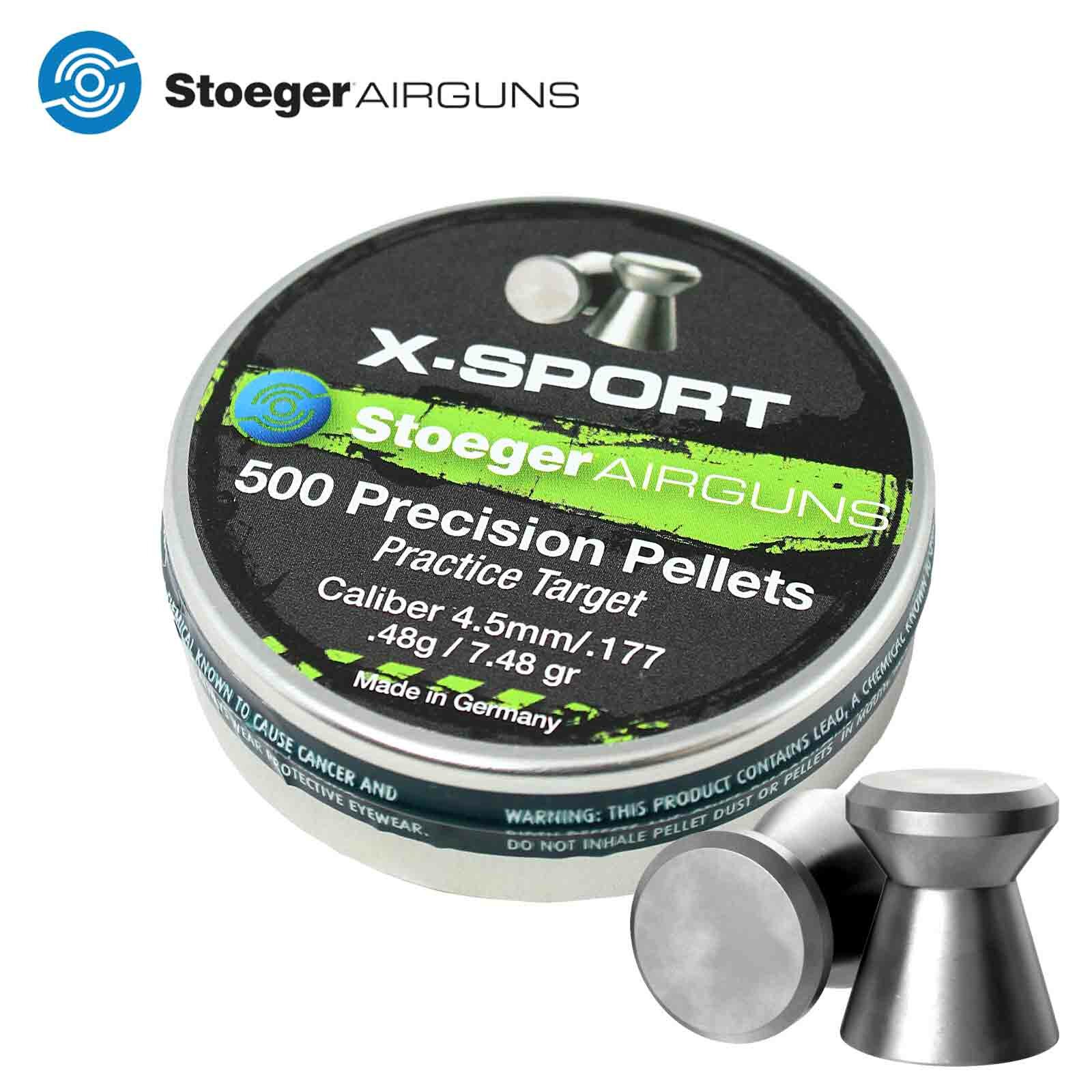 PALLINI cal. 4,5 - marca H & N X-SPORTSTOEGER - modello X- SPORT Precision Pellet 4,5mm Pratice Target 0,48g - 7.48gr - calibro 4,5 (.177) - misura 500pz - ARIA COMPRESSA  - PALLINI 7361