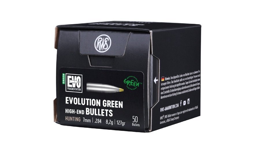 PALLE - marca RWS - modello 2318520 EVOLUTIO GREEN 8,2g 127gr - calibro 7MM (284