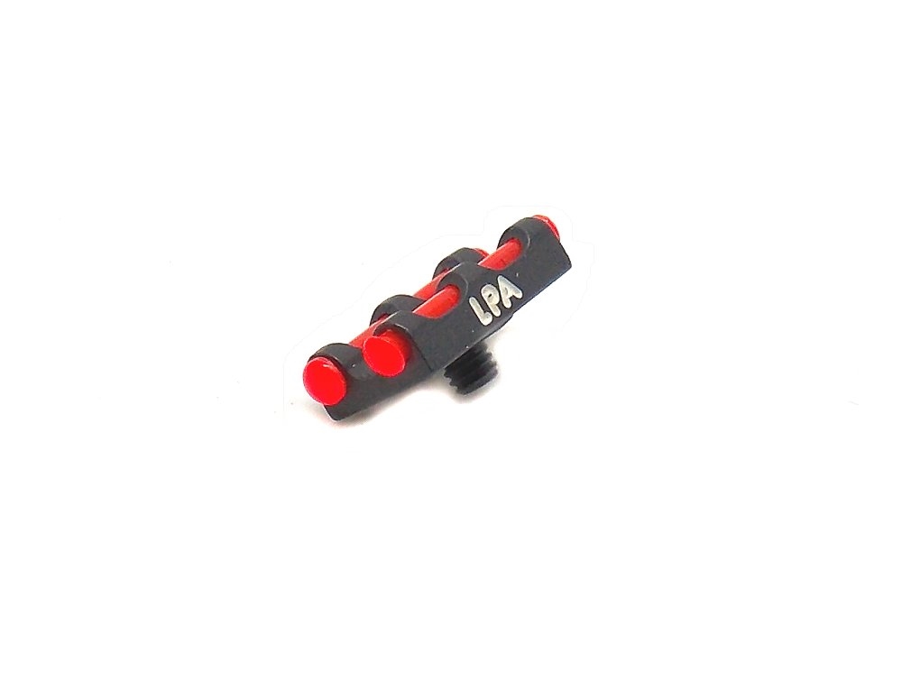 MIRINO - marca AV - modello MIRINO DOPPIO LPA IN FIBRA OTTICA A VITE 2,6 - calibro FIBRA OTTICA - misura 2,6 ROSSO - ACCESSORI PER ARMI LUNGHE - MIRINI 7598