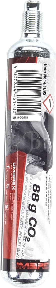 BOMBOLETTA CO2 - marca WALTHER - modello Co2 88gr - calibro CO2 - misura 80 bar - ARIA COMPRESSA  - CO2 7724