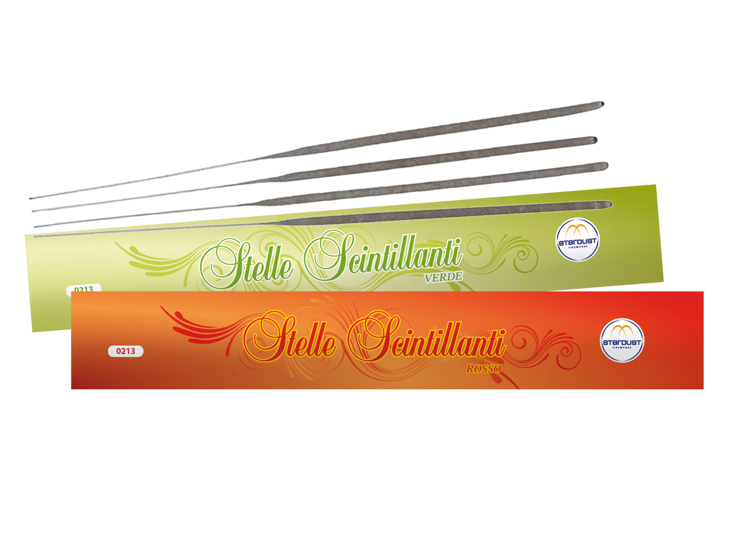 Fuochi Artificiali - marca STARDUST - modello STELLE SCINTILLANTI - calibro 8 CANDELE SCINTILLANTI - FUOCHI D ARTIFICIO - FUOCHI PIROTECNICI PER USO UNTERNO 1063
