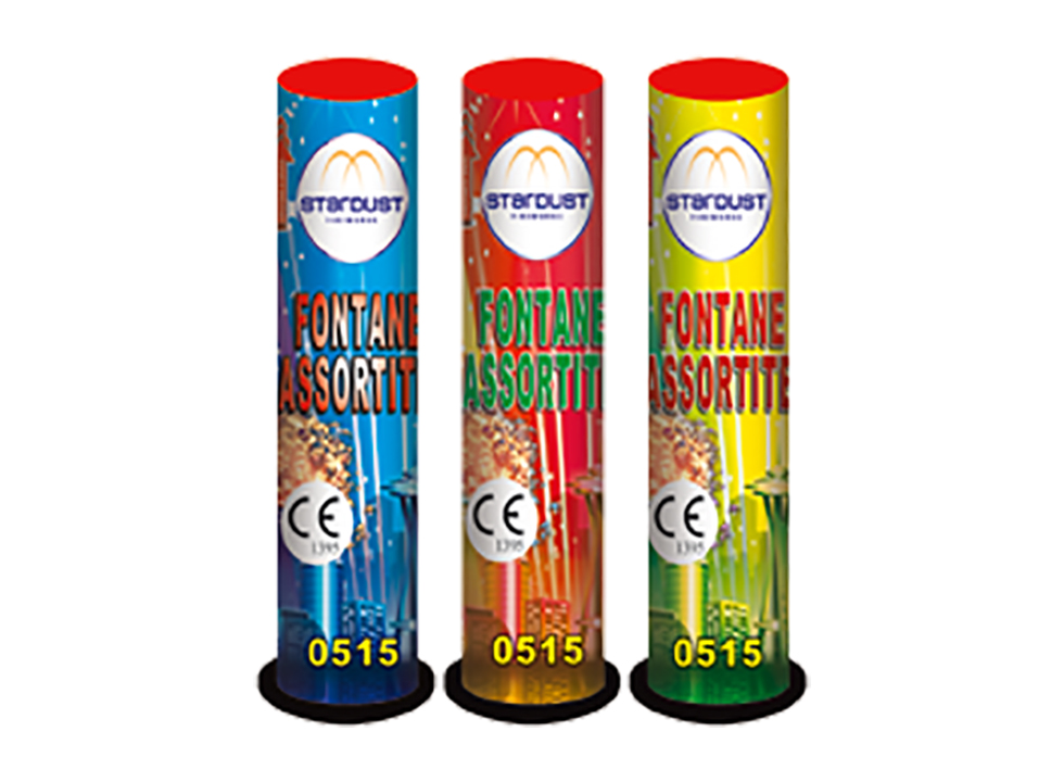 Fuochi Artificiali - marca STARDUST - modello FONTANE ASSORTITE - calibro 6 FONTANE - FUOCHI D ARTIFICIO - CONI FONTANE 1064