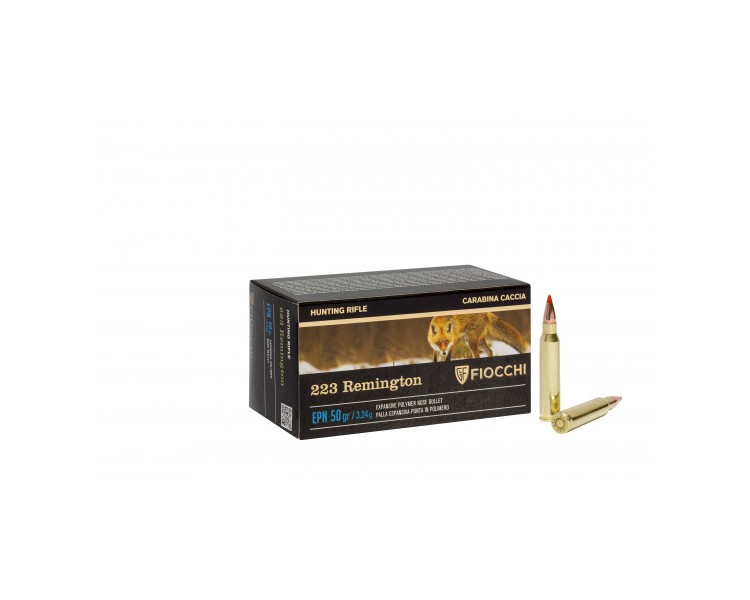 Cartucce - marca FIOCCHI - modello EPN - calibro 223REM - CARTUCCE PER CARABINA - CARTUCCE PER LA CACCIA/TIRO 3476