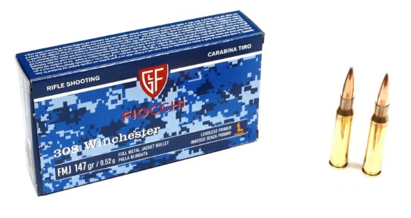 Cartucce - marca FIOCCHI - modello Fmj - calibro 308WIN - CARTUCCE PER CARABINA - CARTUCCE PER IL TIRO 3551