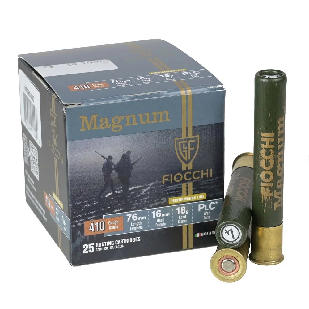 Cartucce - marca FIOCCHI - modello MAGNUM 410/76/16 - calibro 410 - CARTUCCE A PALLINI - CARTUCCE PER LA CACCIA 3833