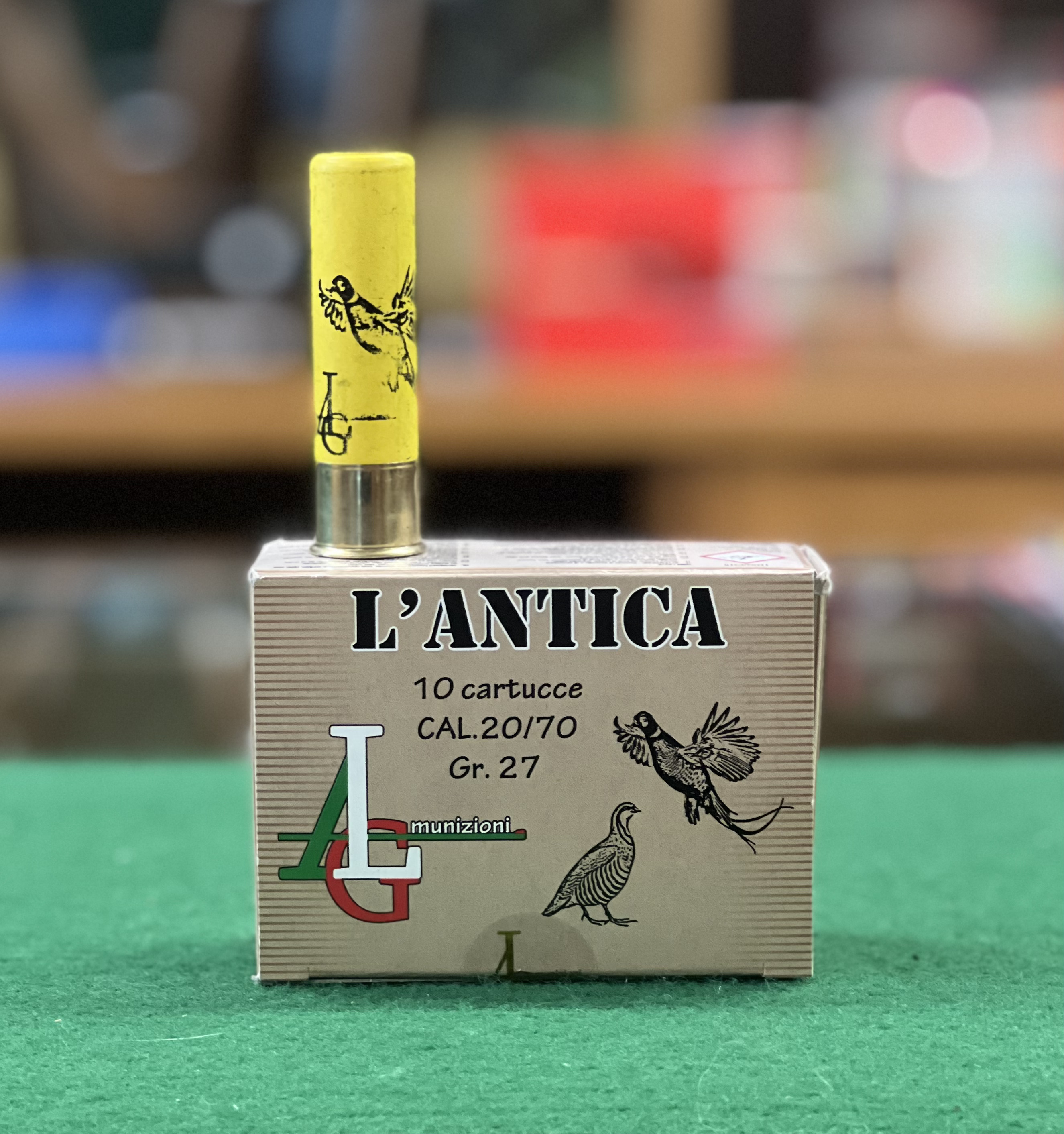 Cartucce - marca ALG MUNIZIONI - modello L ANTICA MB BOSSOLO IN CARTONE - calibro 12 - CARTUCCE A PALLINI - CARTUCCE PER LA CACCIA 3985