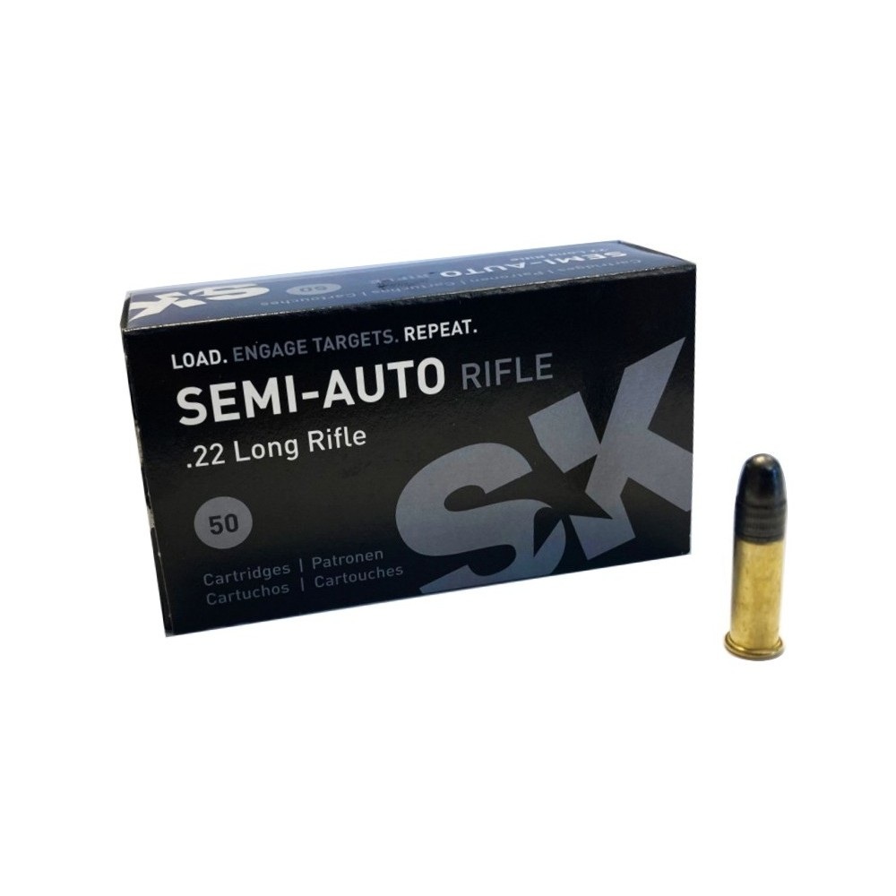 Cartucce - marca LAPUA - modello Sk Semi-Auto Rifle 2,59g 345m/s - calibro 22LR - CARTUCCE PER CARABINA/PISTOLA - CARTUCCE PER IL TIRO 4180